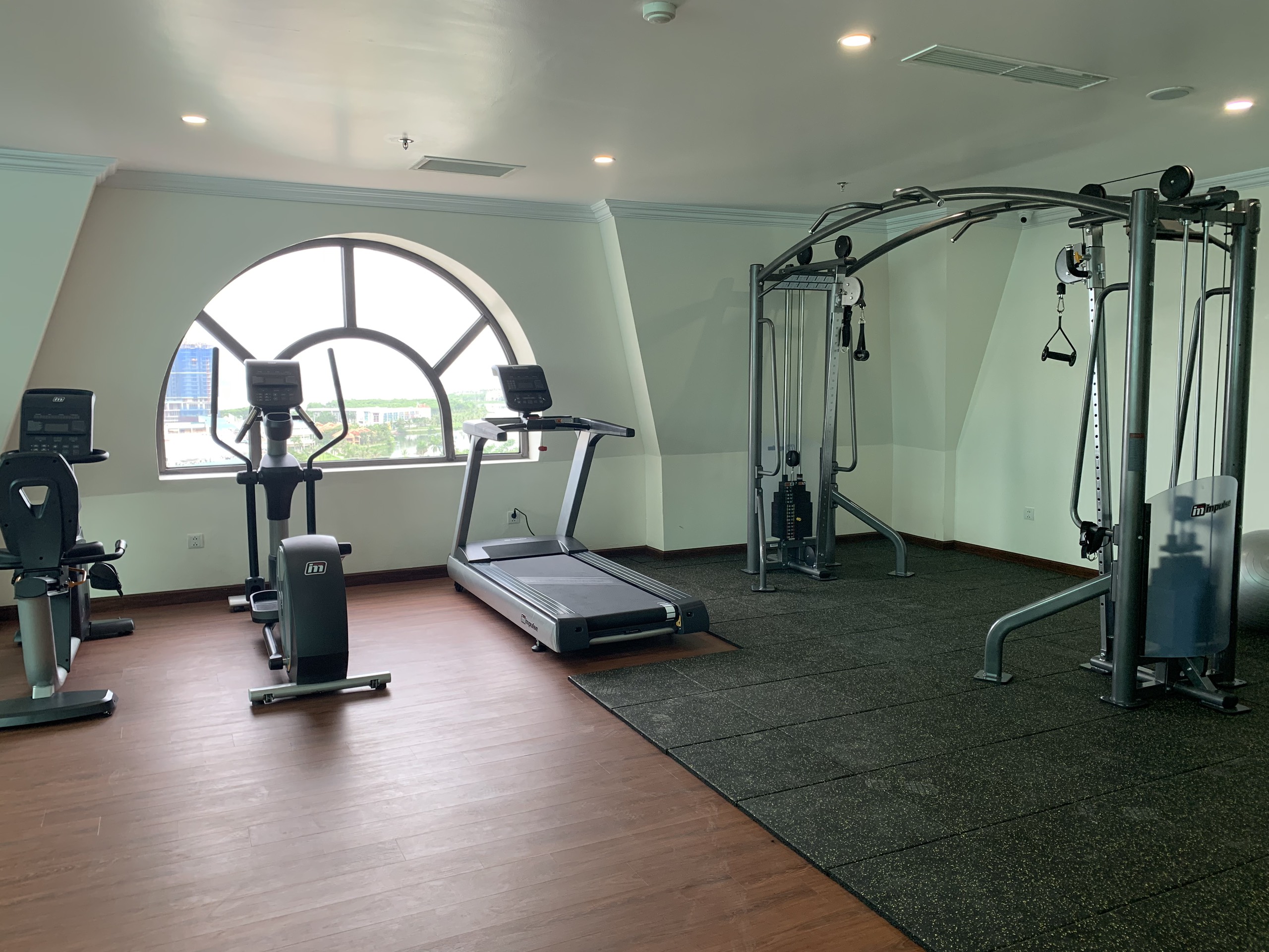 Không gian phòng Gym hướng biển